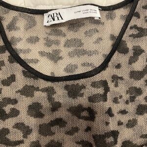 Semi sheer mesh top